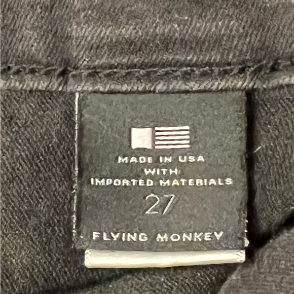 Flying Monkey Jeans Denim Women’s 27 Black 2 pocket Pants - Picture 6 of 6